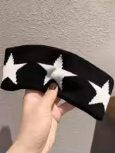 Bandeau cheveux Étoile Nocturne noir