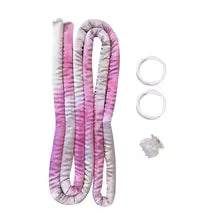 Kit bigoudis tiges sans chaleur Boucles parfaites rose