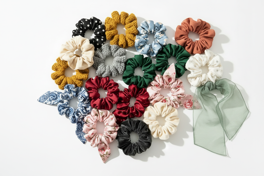 Chouchous coton tricot ruban foulard pour cheveux