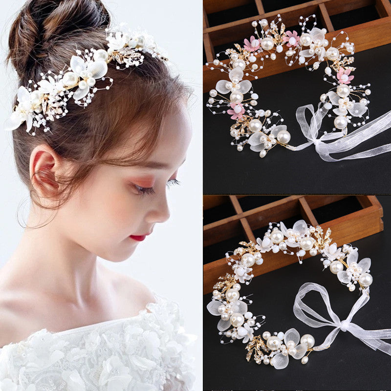 Accessoire cheveux serre-tête Fleuri perlé pour coiffure spéciale