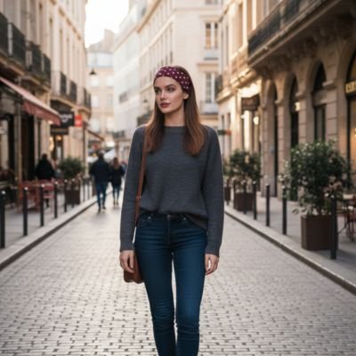Avec toute tenue Bandeau cheveux pois Élégant 