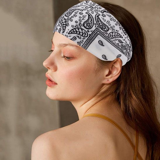 Bandeau cheveux Enveloppant Style vue latérale design