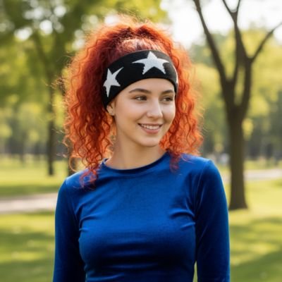 Bandeau cheveux Etoile Nocturne cheveux visage dégage 