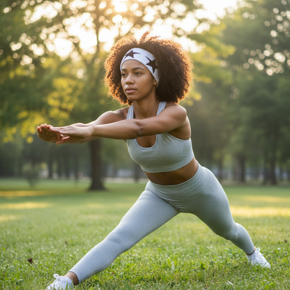 Bandeau cheveux Etoile Nocturne yoga fitness sans dérangement