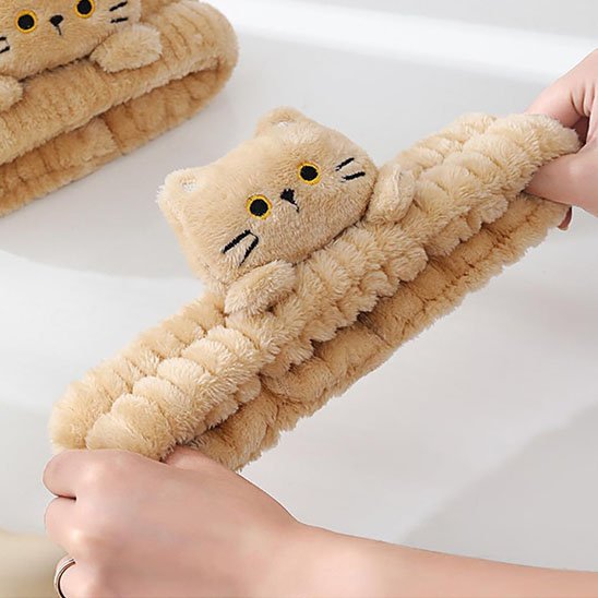 Bandeau cheveux Mignon chat kawaii tissu doux coiffure quotidienne