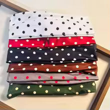 Bandeau cheveux tissu avec pois Élégant 6 couleurs