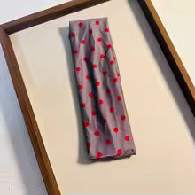 Bandeau cheveux tissu avec pois Élégant violet