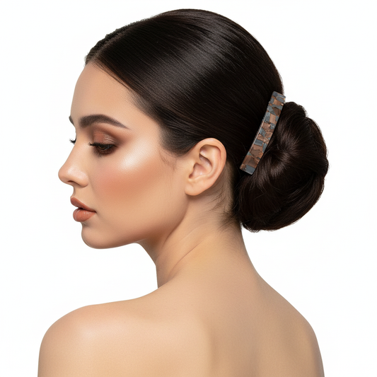Barrette cheveux Acétate Chic chignon bas élégant