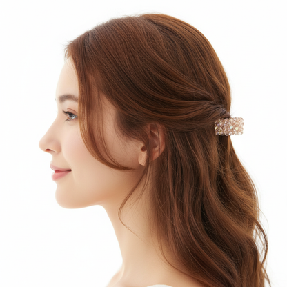 Barrette cheveux Eclat Précieux confort  sans tirer ni douleur