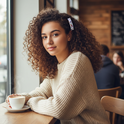 Barrette cheveux femme Acetate sans casse  cheveux bouclés