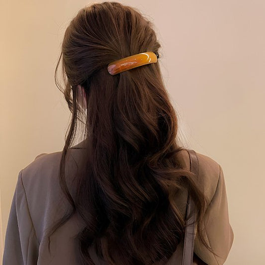 Barrette cheveux résine translucide Chiclégance accessoire coiffure élégant