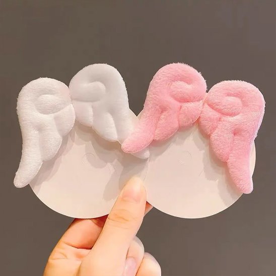 Barrettes cheveux ailes d'ange blanc rose Accessoire kawaii élégant 