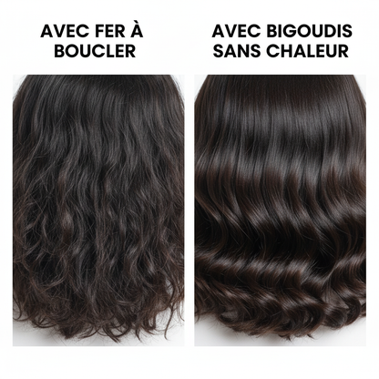 Bigoudis Sans chaleur Nuit Parfaite Infographie protection  cheveux sains 