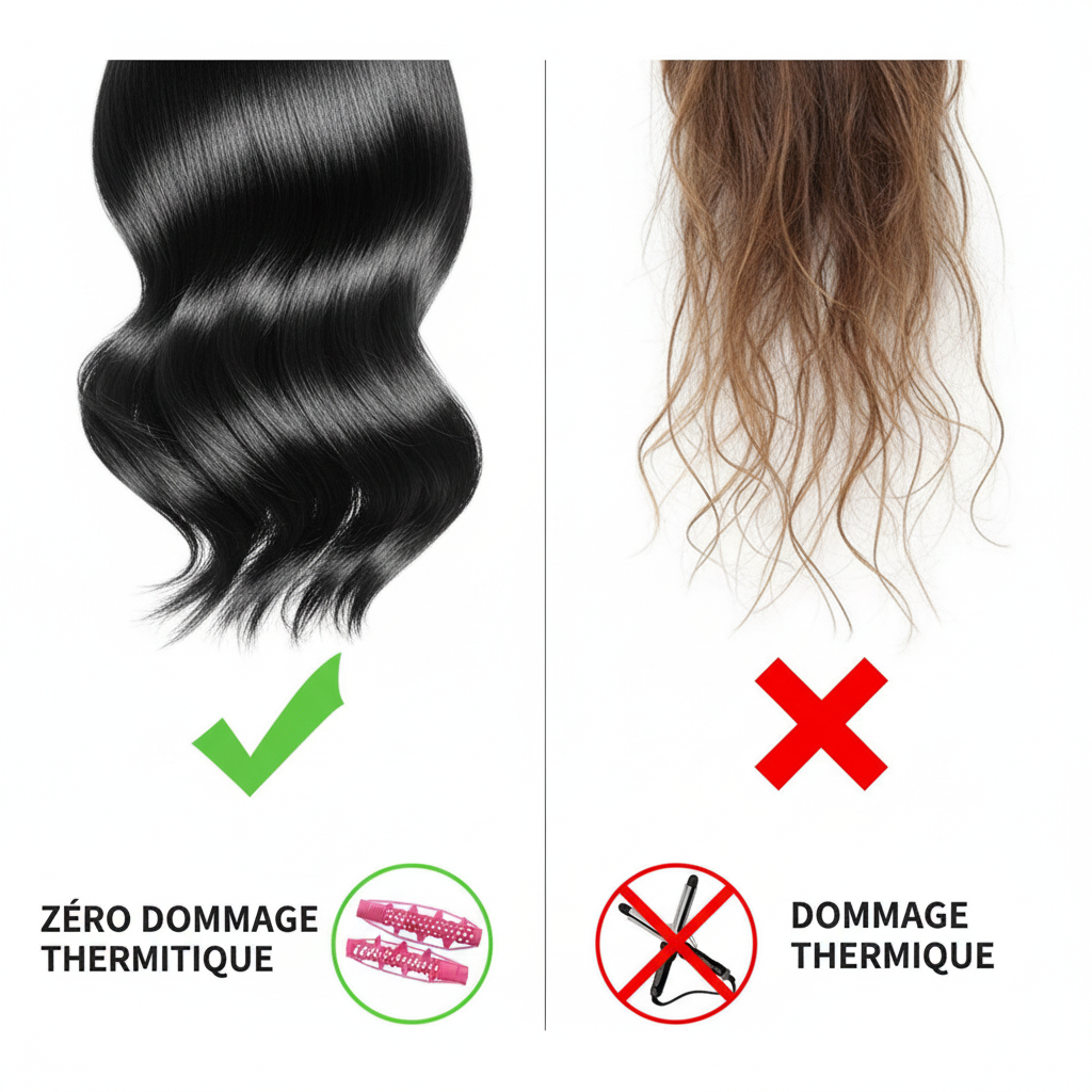 Bigoudis Sans chaleur Nuit Parfaite Zéro dommage thermique 