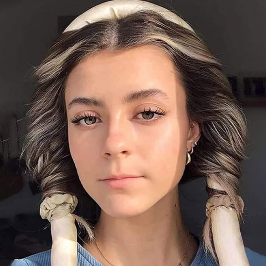 Bigoudis professionnels sans chaleur tissu satiné boucles parfaites