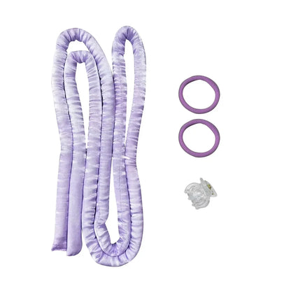 Bigoudis tiges sans chaleur professionnels pour boucles parfaites mauve