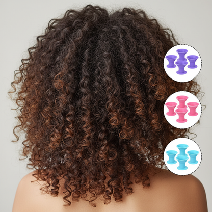 Boucles spirales avec Bigoudis Sans chaleur en silicone