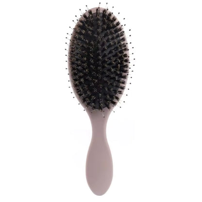 Brosse Poils Sanglier et Nylon Démêlage Doux coloris marron