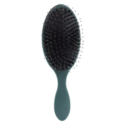 Brosse Poils Sanglier et Nylon Démêlage Doux coloris vert