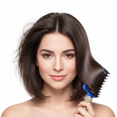 Brosse a cheveux Poils de sanglier Nylon Démêlante antistatique brillance 