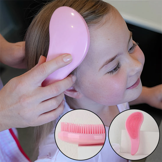 Brosse à cheveux avec embouts arrondis massage du cuir chevelu