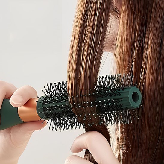 Brosse à cheveux démêlante massage picots souples cheveux sans nœuds