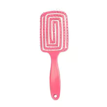  Brosse à cheveux démêlante rouge  Picots souples Anti-nœuds professionnel