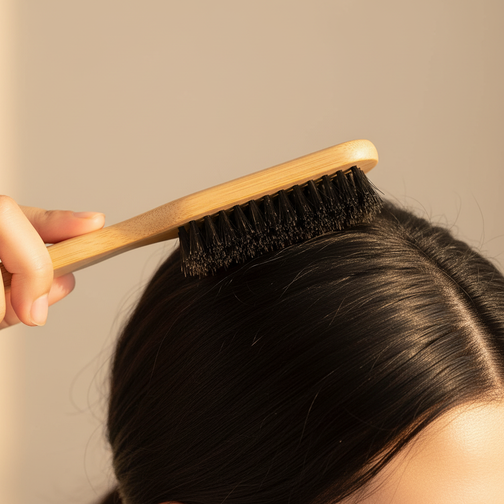 Brosse à cheveux en poils de sanglier Finition Parfaite lisser cheveux
