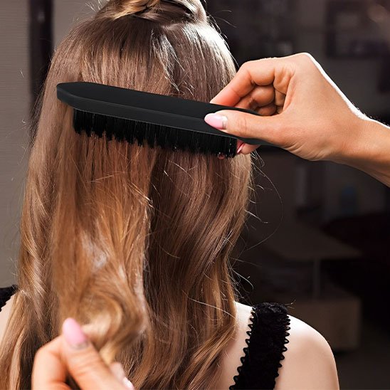 Brosse cheveux SoyeuxPro picots souples massage cuir chevelu