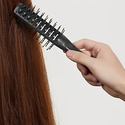 Brosse cheveux bouclés double face anti-frisottis avec picots flexibles"