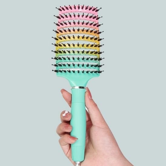 Brosse cheveux démêlante magique arc-en-ciel Nettoyage facile