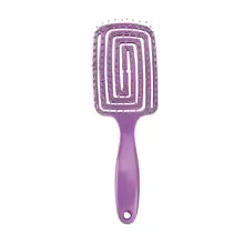 Brosse démêlante mauve violet Design coloré Cheveux enfants adultes