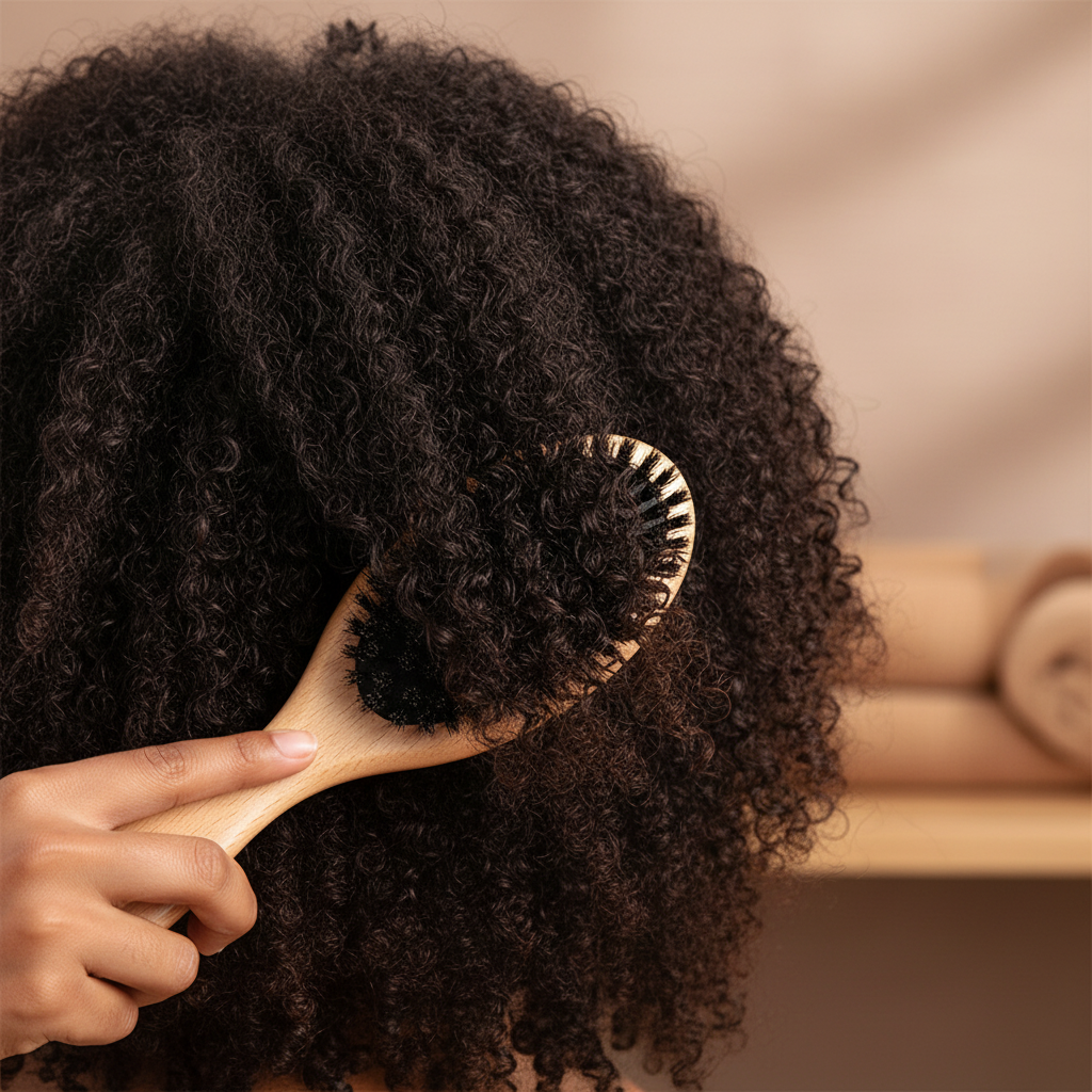 Brosse en Poil de Sanglier Naturelle et Écologique démêlage doux