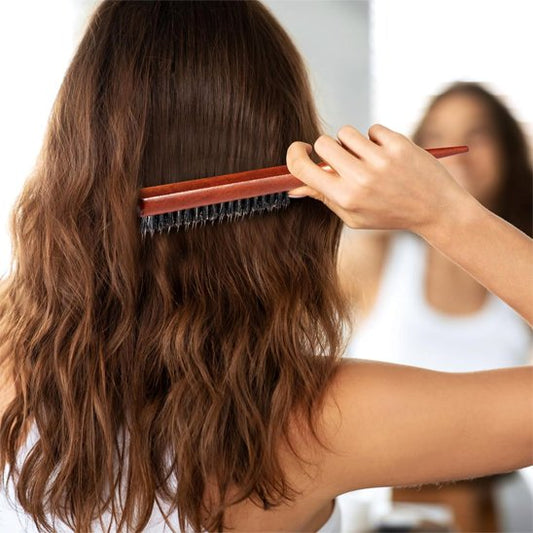 Brosse en poil de sanglier Eclat naturel  Répartition sébum naturel