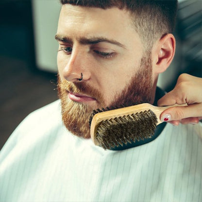 Brosse poil de sanglier homme Gentleman's Choice bois naturel barbe