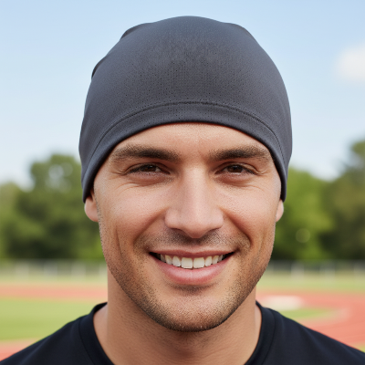 Casquette Respirante Protection Cheveux gris homme fraîcheur après effort