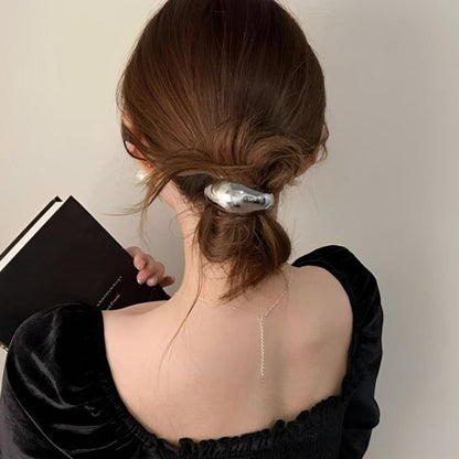 Coiffure quotidienne  avec Elastique cheveux métallique Luxory coiffure sans douleur