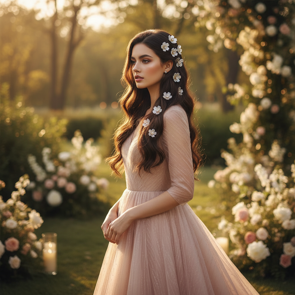 Coiffure mariage magnifique Barrettes a cheveux Clip Elegance 