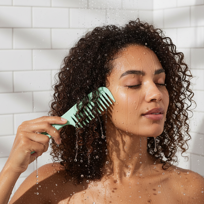 Démêlage cheveux mouillés  cheveux bouclés peigne Douceur
