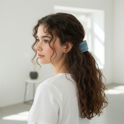 Demi-queue romantique avec Elastique cheveux Doux et Resistants