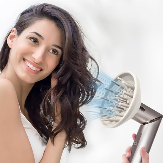 Diffuseur seche cheveux Picots Pro Anti-Frisottis hydratation naturelle