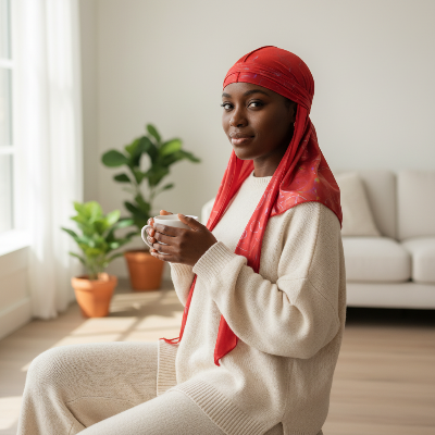 Durag Cercle Laser rouge confort journée femme