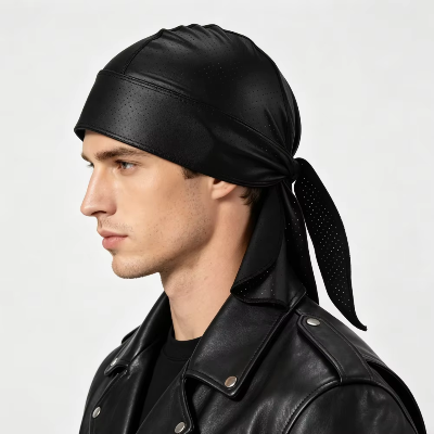 Durag Respirant noir homme profil