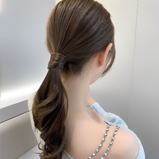 Elastique cheveux Sans Douleur Luxe haute qualité finition brillante naturelle