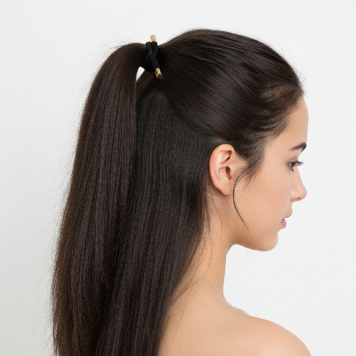 Élastique Cheveux Sans Casse Lot – demi-chignon cheveux lisses