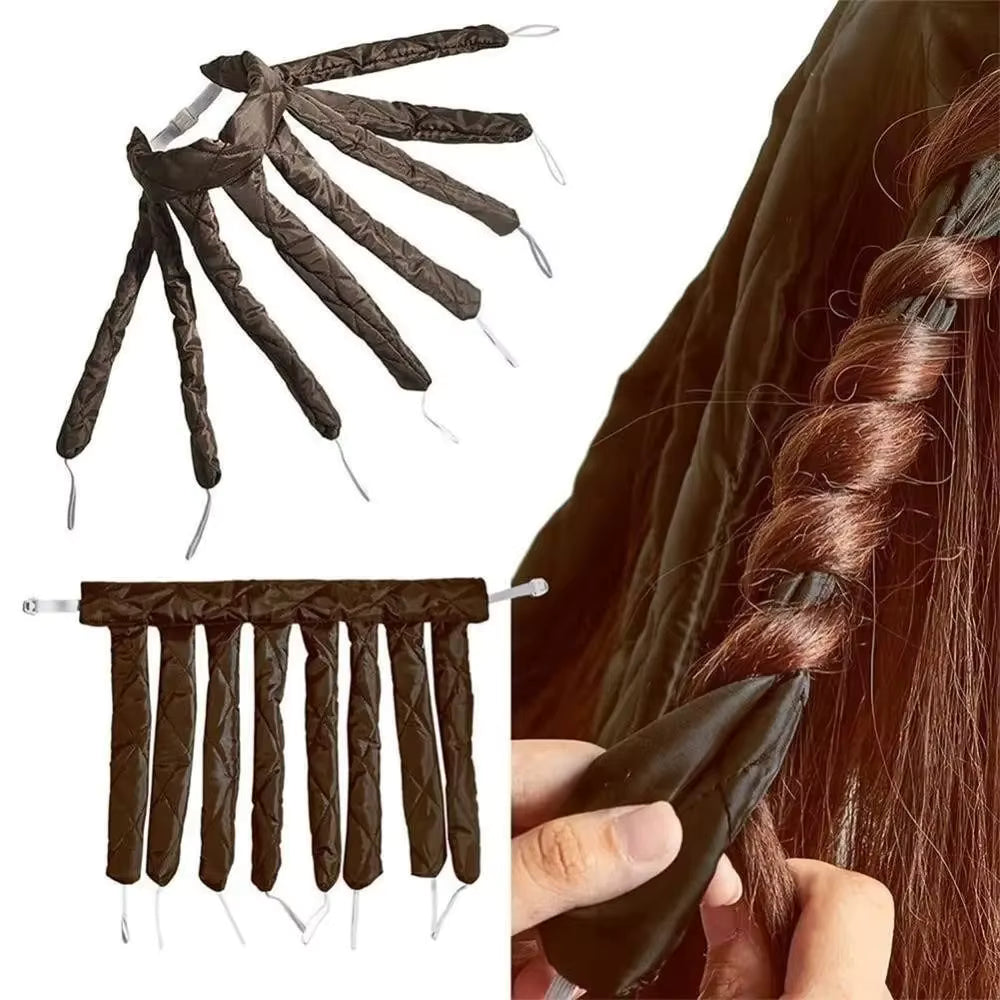 Enroulement facile cheveux Bigoudis sans chaleur Soie Nuit