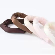 Ensemble bigoudis mousse sans chaleur blanc rose beige gris marron noir