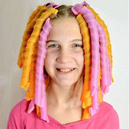 Finition port bigoudis souples en mousse texture spiralée sans chaleur