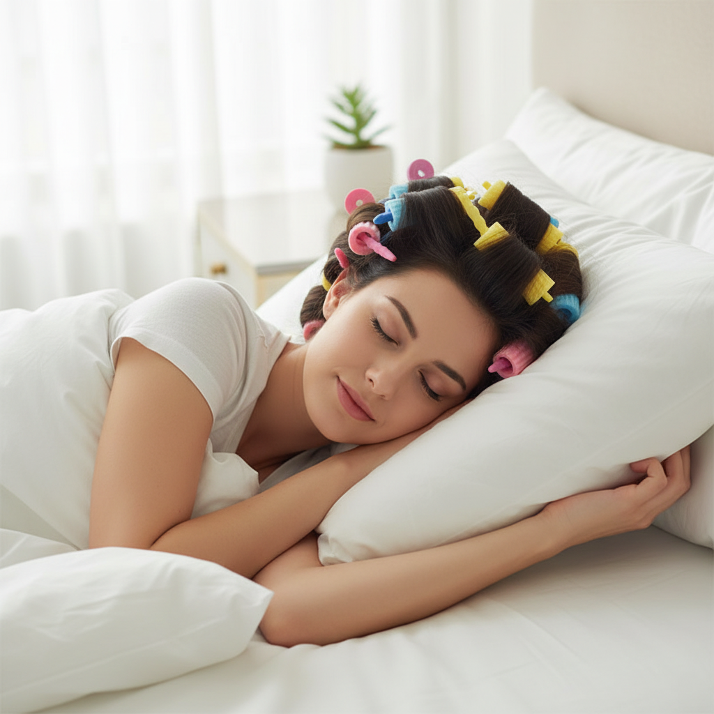 Nuit sommeil confortable sans douleur Bigoudis Mousse Sans Chaleur