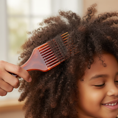 Peigne Afro SoftGrip glisse facilement cheveux enfant volume garanti